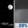Sunday Night: Mostly Clear then Slight Chance Rain Showers