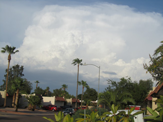 Thunderstorm over extreme North Phoenix on July 30th